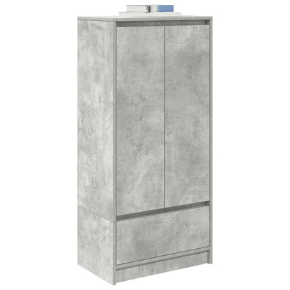 Cabinet with Drawer Concrete Grey 55.5x34x119.5 cm Engineered Wood