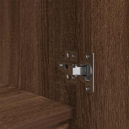 Cabinet with Drawer Brown Oak 55.5x34x119.5 cm Engineered Wood