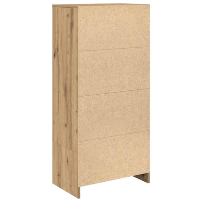 Cabinet with Drawer Artisan Oak 55.5x34x119.5 cm Engineered Wood