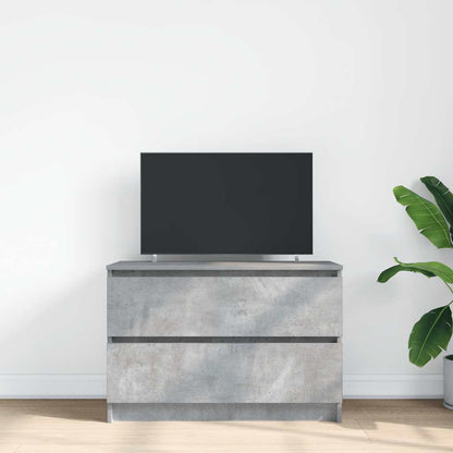 TV Cabinet Concrete Grey 80x35x54 cm Engineered Wood