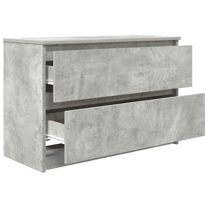 TV Cabinet Concrete Grey 80x35x54 cm Engineered Wood