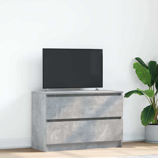 TV Cabinet Concrete Grey 80x35x54 cm Engineered Wood
