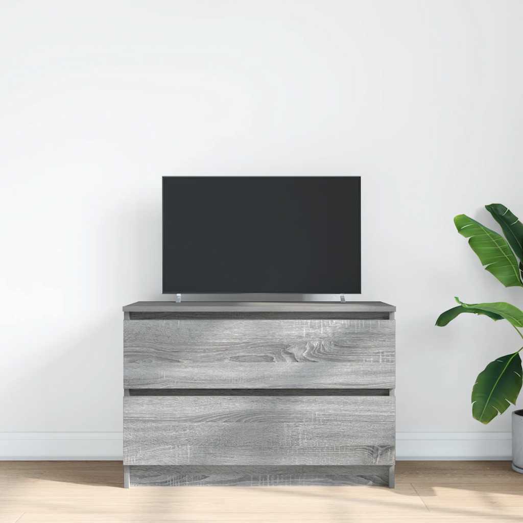 TV Cabinet Grey Sonoma 80x35x54 cm Engineered Wood