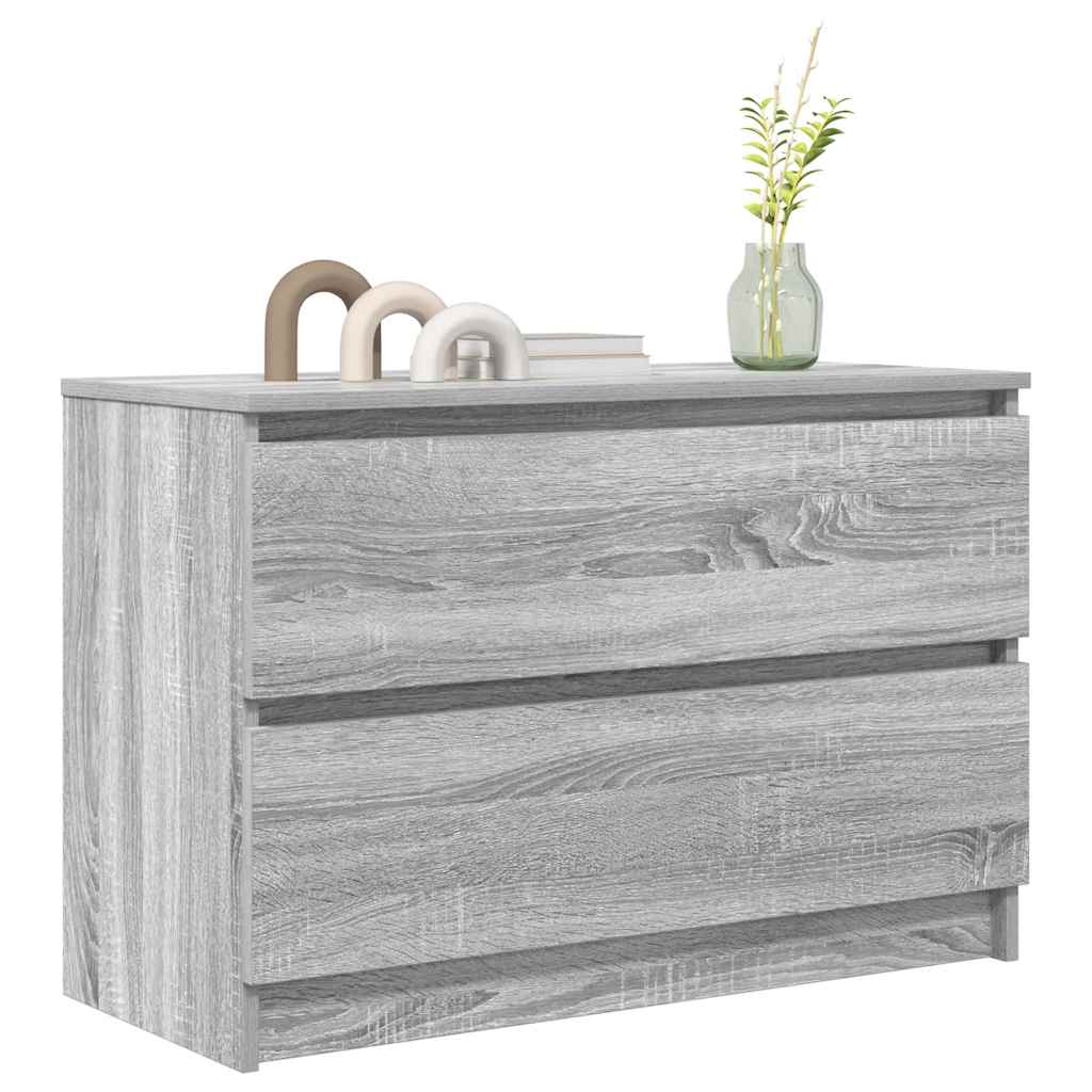 TV Cabinet Grey Sonoma 80x35x54 cm Engineered Wood