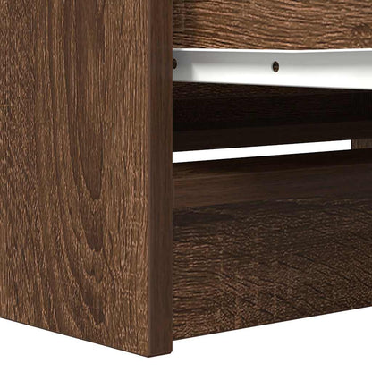 TV Cabinet Brown Oak 80x35x54 cm Engineered Wood