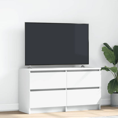 TV Cabinet White 100x35x54 cm Engineered Wood