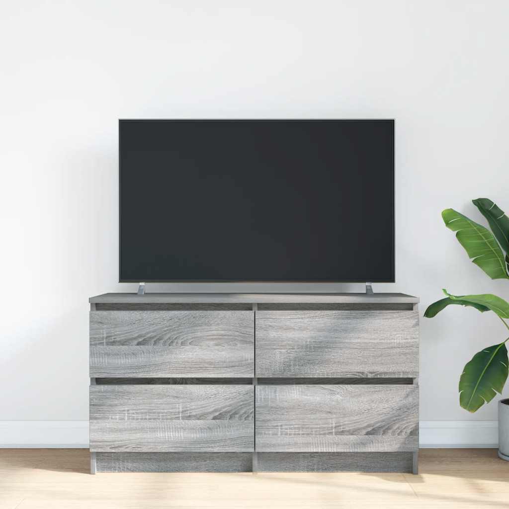 TV Cabinet Grey Sonoma 100x35x54 cm Engineered Wood