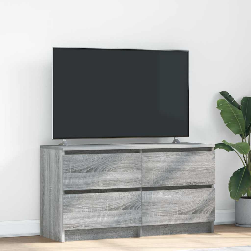 TV Cabinet Grey Sonoma 100x35x54 cm Engineered Wood
