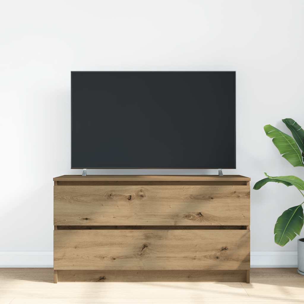 TV Cabinet Artisan Oak 100x35x54 cm Engineered Wood