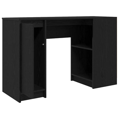 Desk Black Oak 120x42x76 cm Engineered Wood