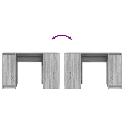 Desk Grey Sonoma 120x42x76 cm Engineered Wood