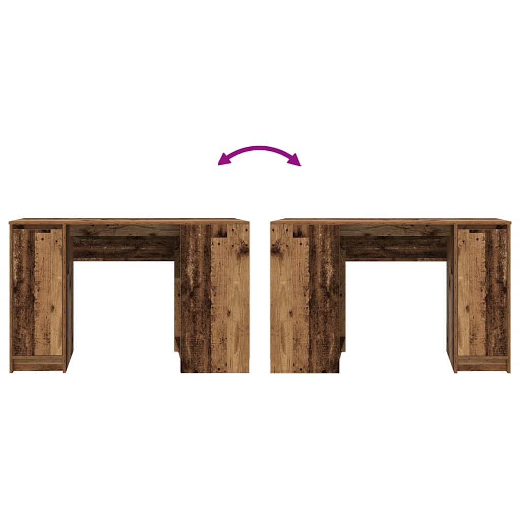 Desk Old Wood 120x42x76 cm Engineered Wood