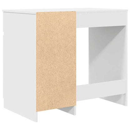 Desk White 86x49x76 cm Engineered Wood
