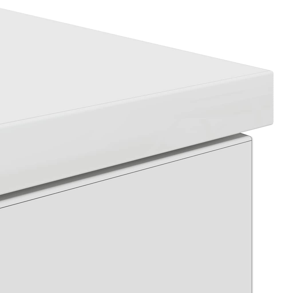 Desk White 86x49x76 cm Engineered Wood