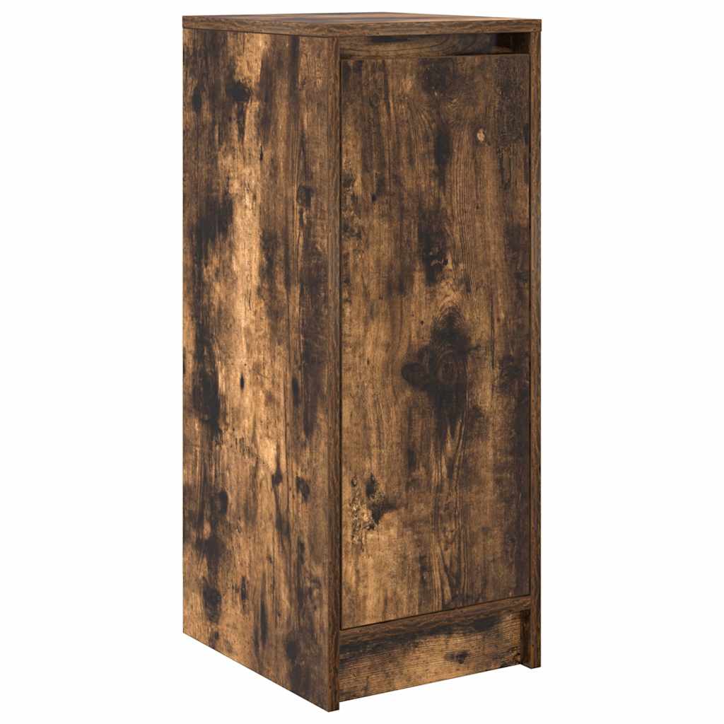 Shoe Cabinet Smoked Oak 29.5x34x76 cm Engineered Wood