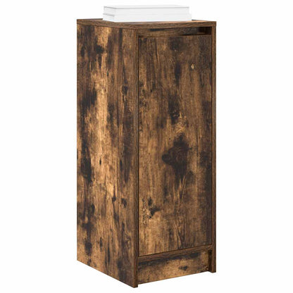 Shoe Cabinet Smoked Oak 29.5x34x76 cm Engineered Wood