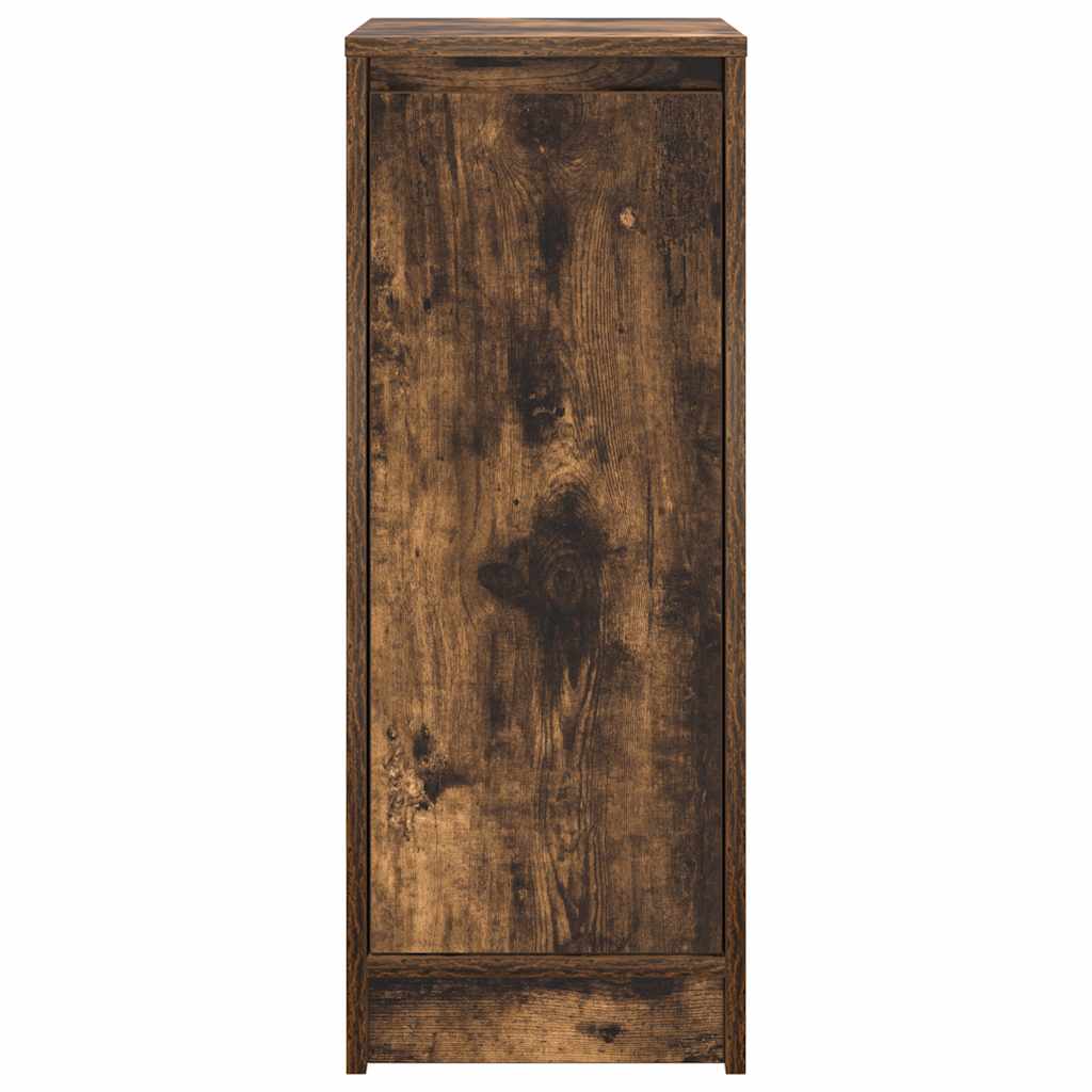 Shoe Cabinet Smoked Oak 29.5x34x76 cm Engineered Wood