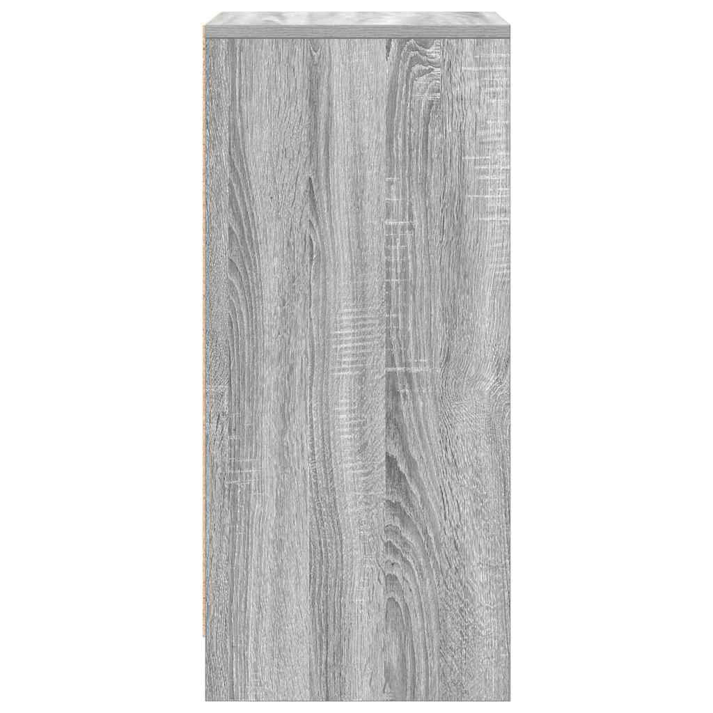 Shoe Cabinet Grey Sonoma 29.5x34x76 cm Engineered Wood