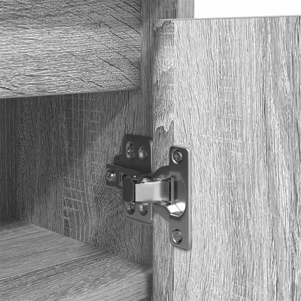Shoe Cabinet Grey Sonoma 29.5x34x76 cm Engineered Wood