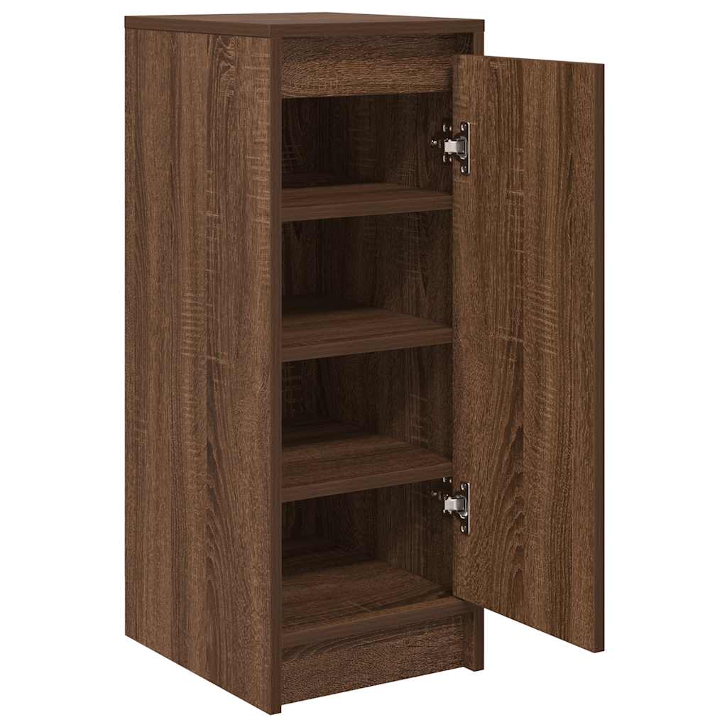 Shoe Cabinet Brown Oak 29.5x34x76 cm Engineered Wood