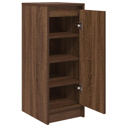 Shoe Cabinet Brown Oak 29.5x34x76 cm Engineered Wood
