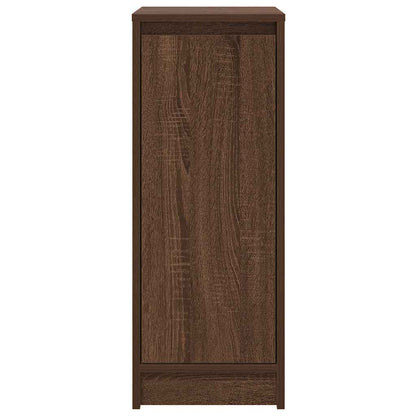 Shoe Cabinet Brown Oak 29.5x34x76 cm Engineered Wood