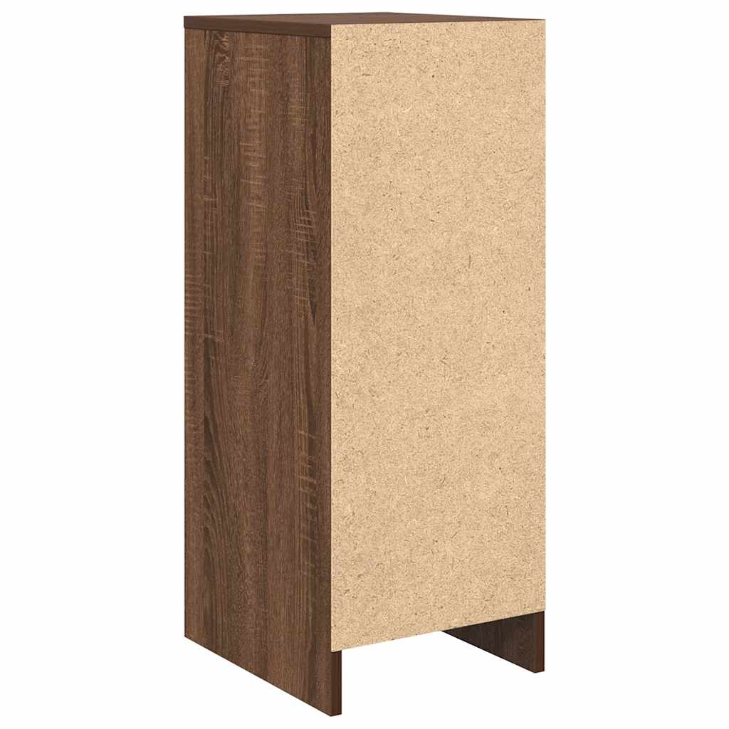 Shoe Cabinet Brown Oak 29.5x34x76 cm Engineered Wood