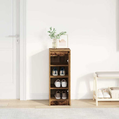 Shoe Cabinet Old Wood 29.5x34x76 cm Engineered Wood