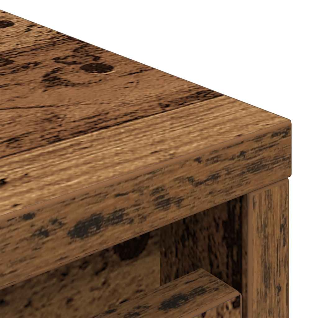 Shoe Cabinet Old Wood 29.5x34x76 cm Engineered Wood