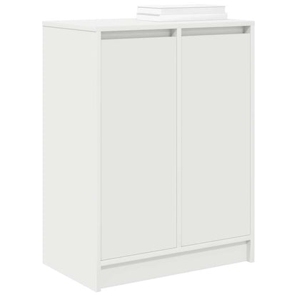 Shoe Cabinet White 57x34x76 cm Engineered Wood