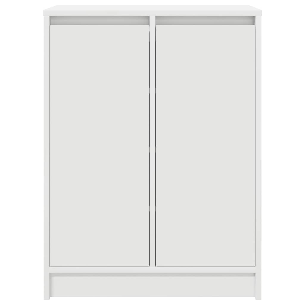 Shoe Cabinet White 57x34x76 cm Engineered Wood