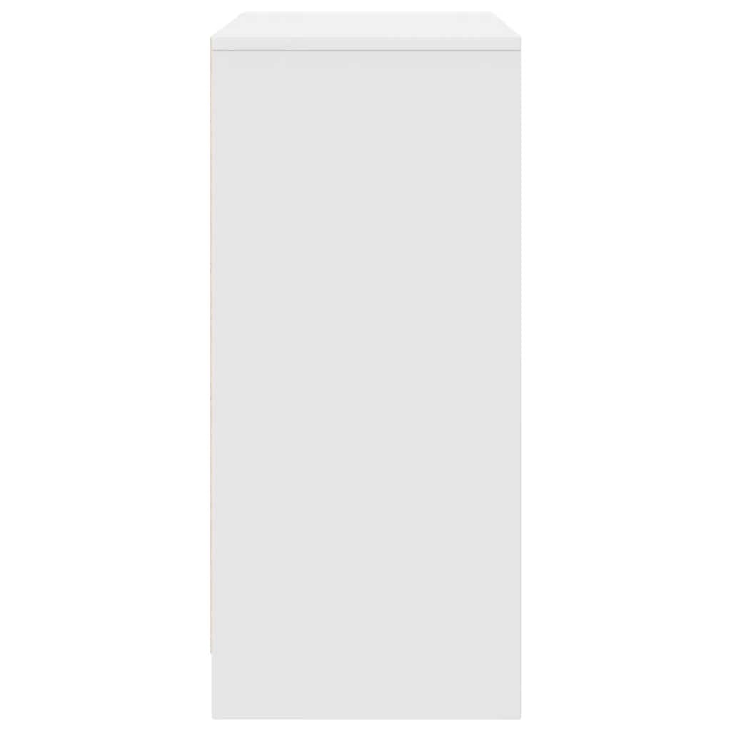Shoe Cabinet White 57x34x76 cm Engineered Wood