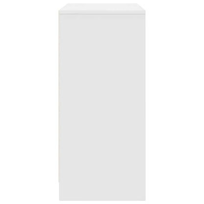Shoe Cabinet White 57x34x76 cm Engineered Wood