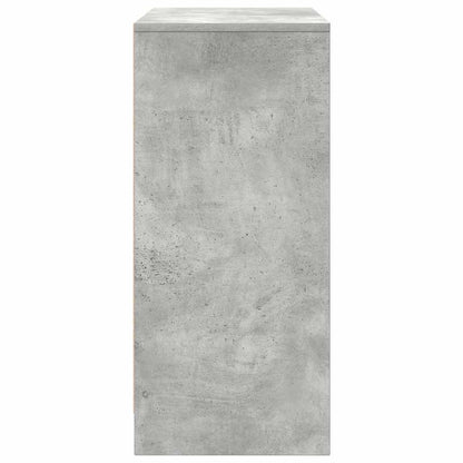 Shoe Cabinet Concrete Grey 57x34x76 cm Engineered Wood