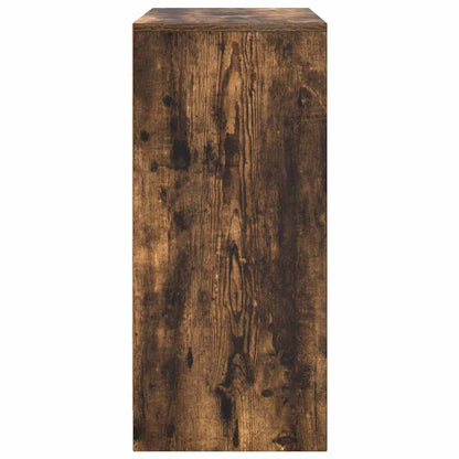 Shoe Cabinet Smoked Oak 57x34x76 cm Engineered Wood