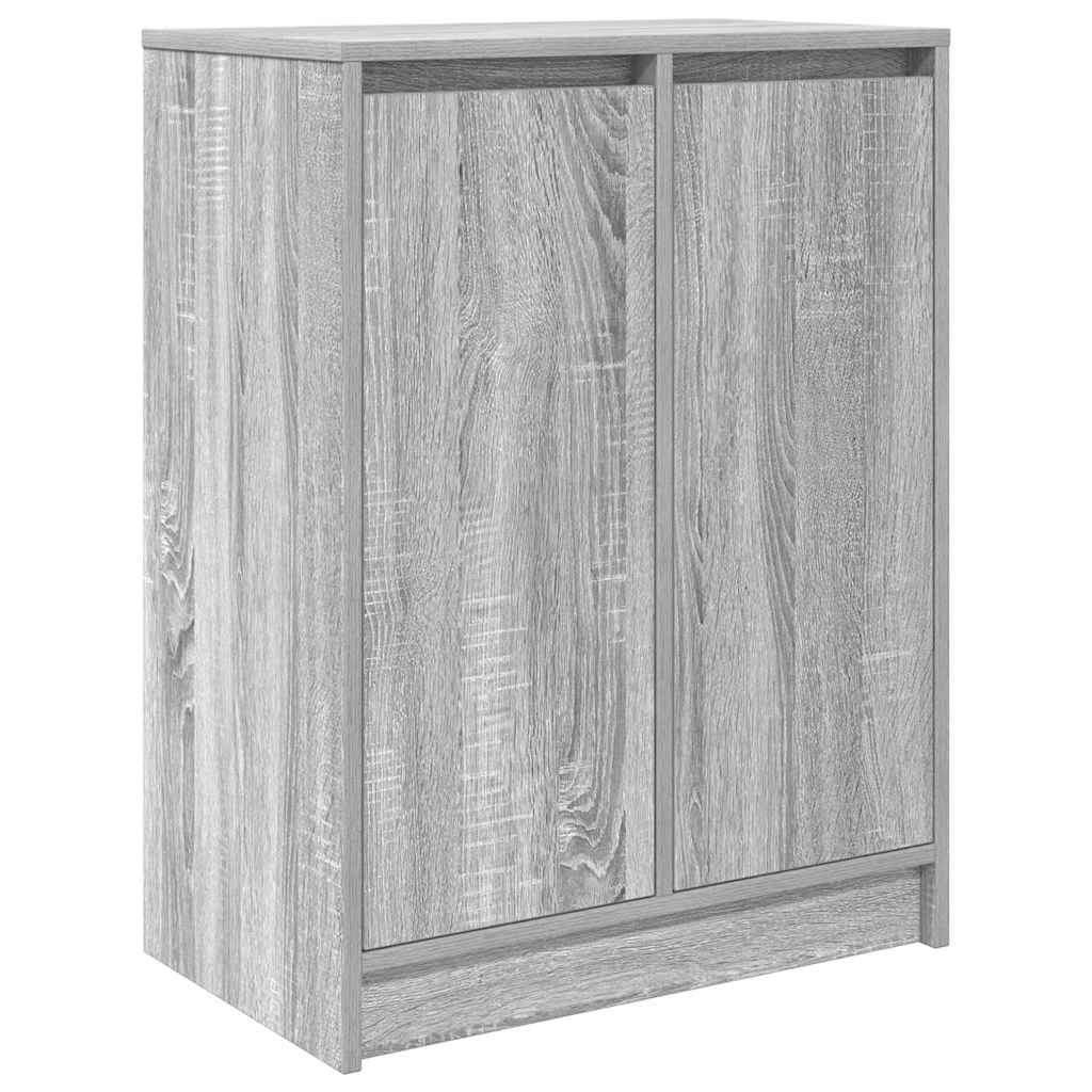 Shoe Cabinet Grey Sonoma 57x34x76 cm Engineered Wood