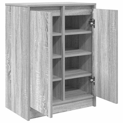 Shoe Cabinet Grey Sonoma 57x34x76 cm Engineered Wood