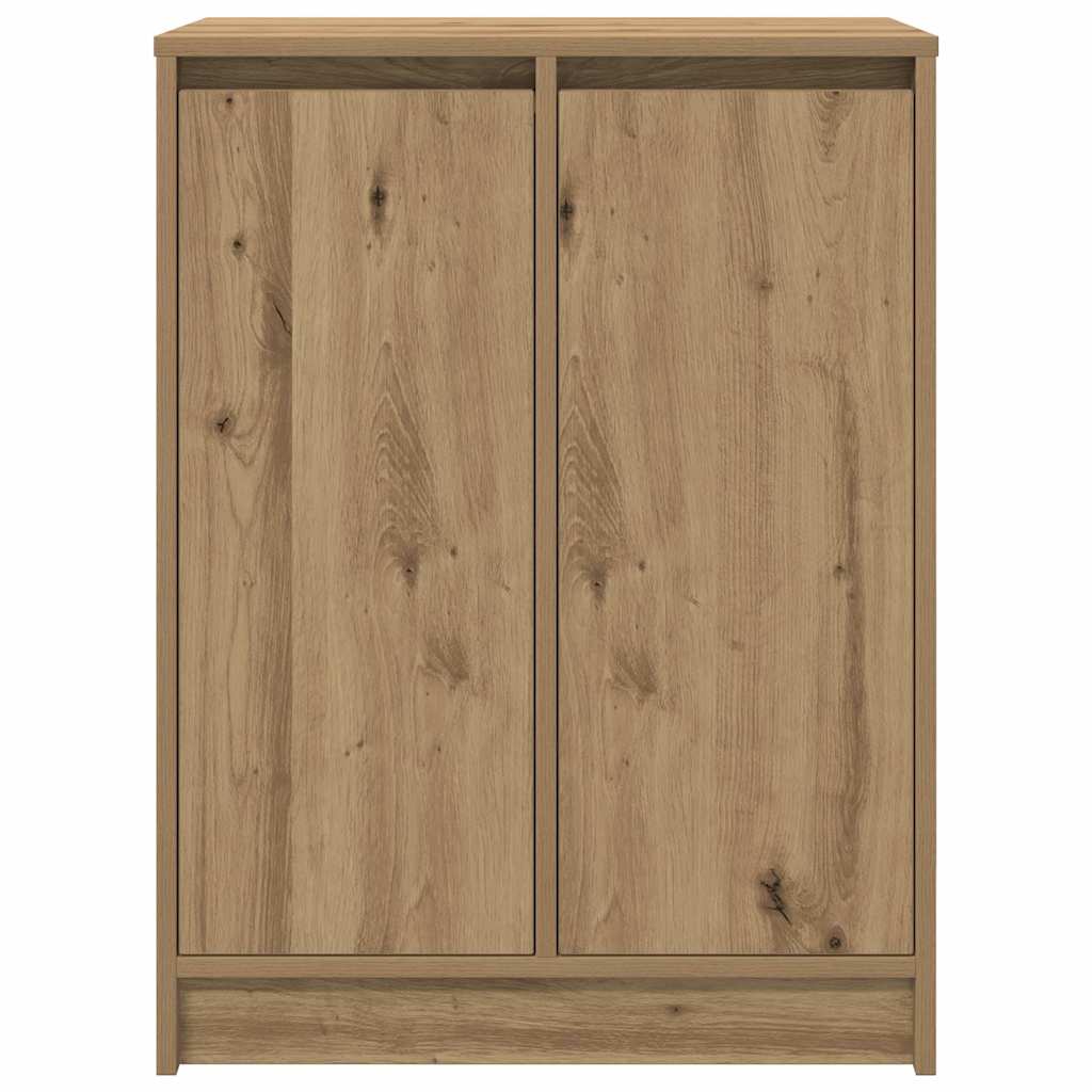 Shoe Cabinet Artisan Oak 57x34x76 cm Engineered Wood