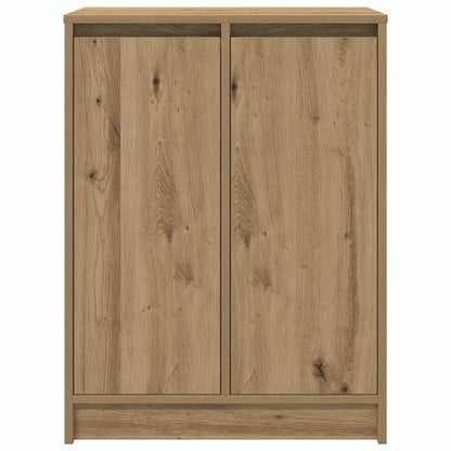 Shoe Cabinet Artisan Oak 57x34x76 cm Engineered Wood