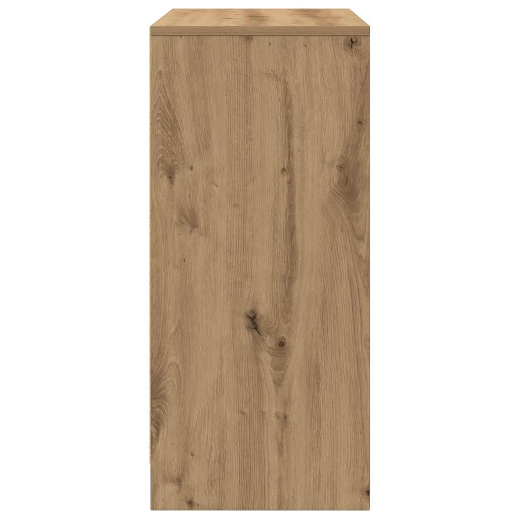 Shoe Cabinet Artisan Oak 57x34x76 cm Engineered Wood