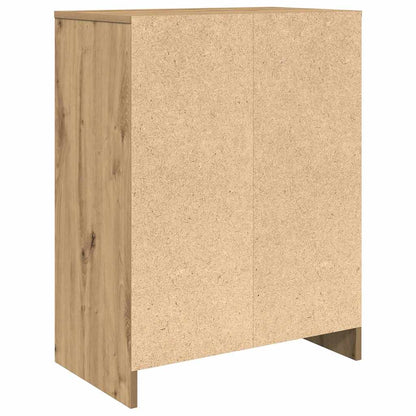 Shoe Cabinet Artisan Oak 57x34x76 cm Engineered Wood