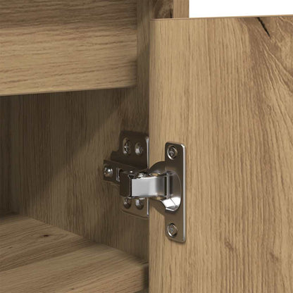 Shoe Cabinet Artisan Oak 57x34x76 cm Engineered Wood