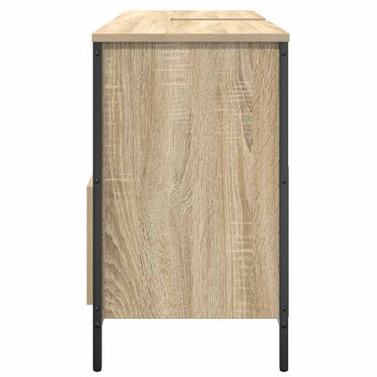 Bathroom Basin Cabinet with Drawers Sonoma Oak 90x34.5x60 cm