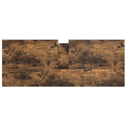Bathroom Basin Cabinet with Drawers Smoked Oak 90x34.5x60 cm