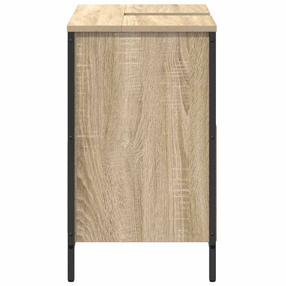Bathroom Basin Cabinet with Drawers Sonoma Oak 60x34.5x60 cm