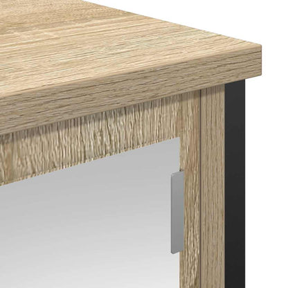 Bathroom Wall Cabinet with Mirror Sonoma Oak 50x21x60 cm