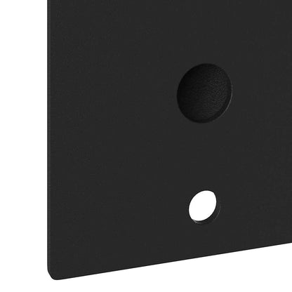 Flag Pole Holder Black 10.5 x 7.5 cm Steel