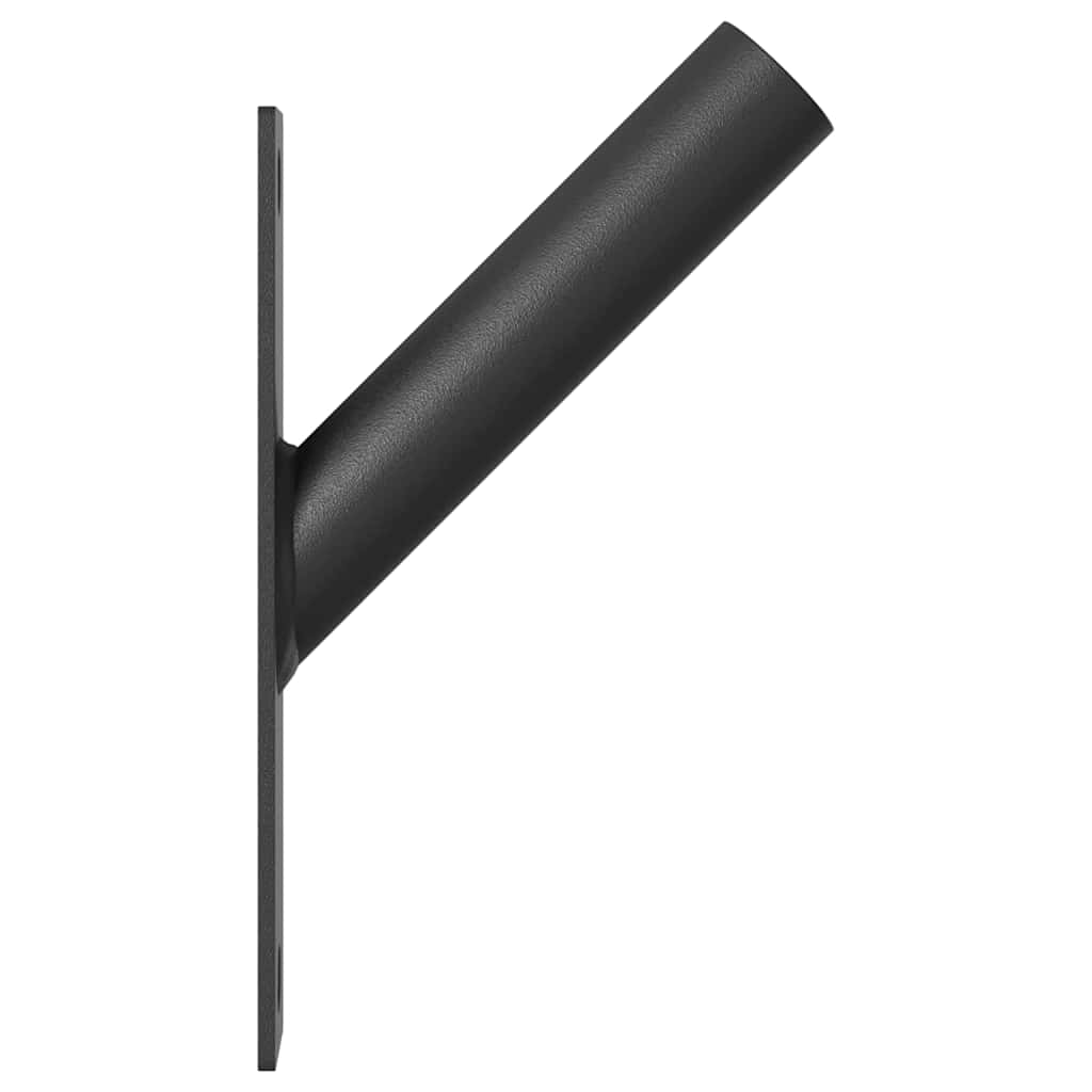 Flag Pole Holder Black 15 x 3 cm Steel