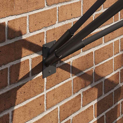 Flag Pole Holder Black 10.5 x 7.5 cm Steel