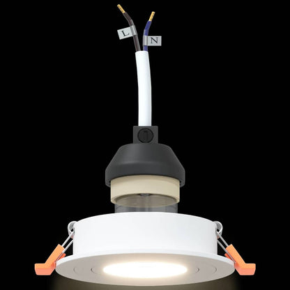 Spotlights with Spotlights 6 pcs White 9 x 9 x cm Aluminium